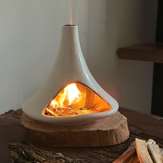 "Waltz" Ceramic Aromatherapy Fireplace