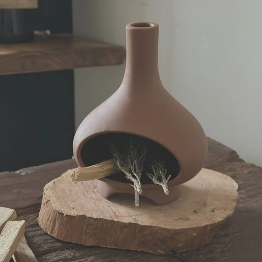 "Rayon Calm" Ceramic Aromatherapy Fireplace
