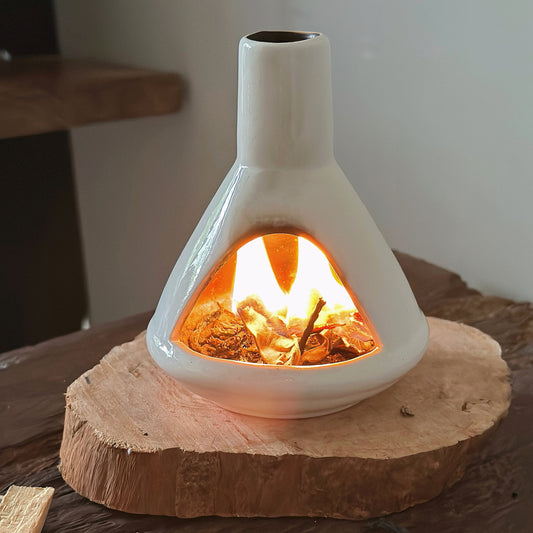 "Wild Remedy" Ceramic Aromatherapy Fireplace