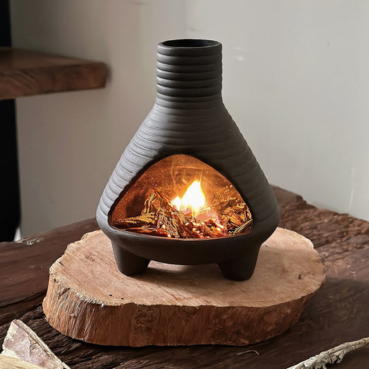 "Pyra Cone" Ceramic Aromatherapy Fireplace