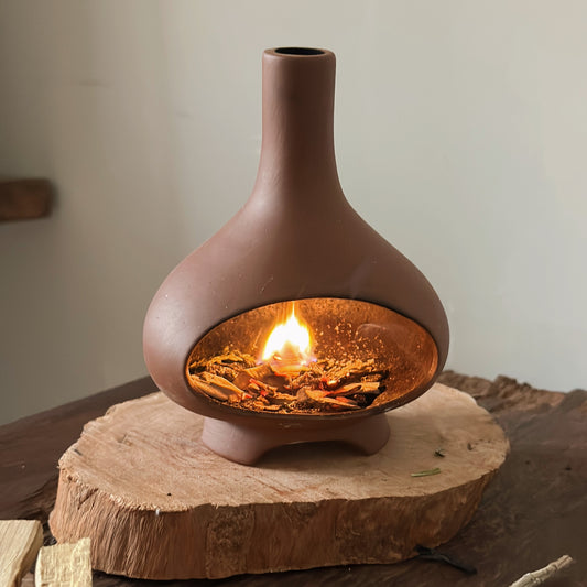 "Rayon Calm" Ceramic Aromatherapy Fireplace