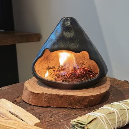 "Nancy" Ceramic Aromatherapy Fireplace