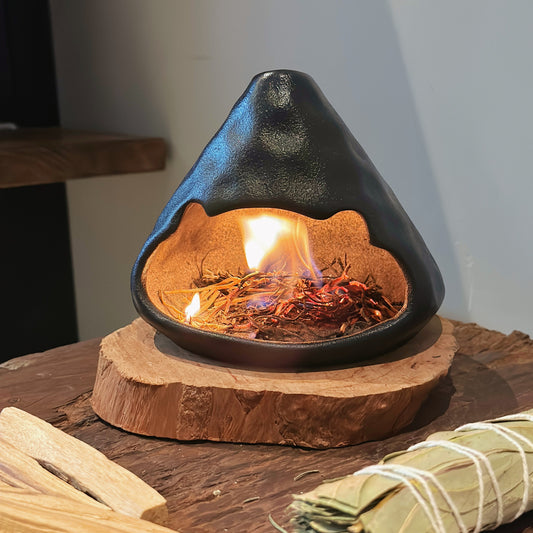 "Nancy" Ceramic Aromatherapy Fireplace