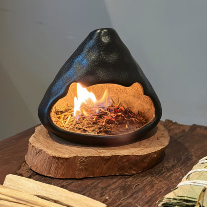 "Nancy" Ceramic Aromatherapy Fireplace