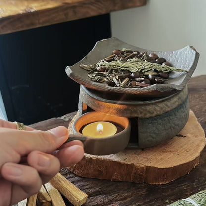 「Gilder」手作り陶器の乾煎り香炉
