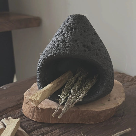 "Moon" Ceramic Aromatherapy Fireplace